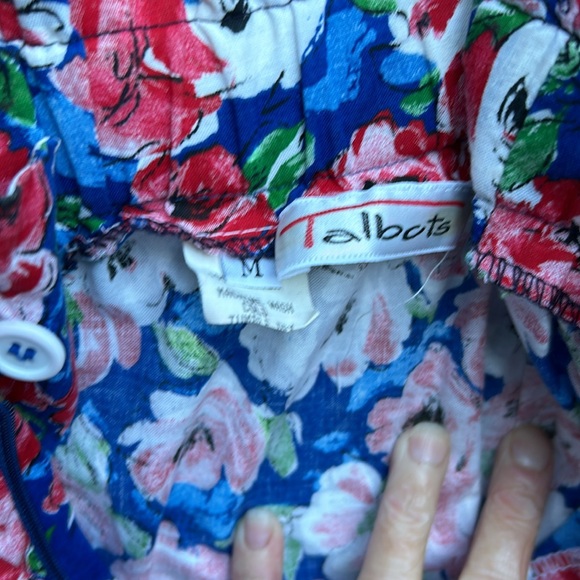 Vintage Floral Talbots Ankle Length Skirt - Picture 5 of 8